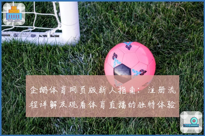 企鹅体育网页版新人指南:注册流程详解及观看体育直播的独特体验